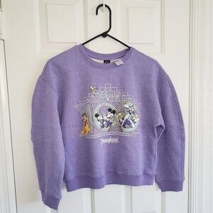 Mickey Mouse and Friends Disney sparkle 100 Sweatshirt girls Size 13 cropped